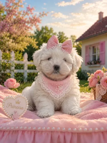 Linda filhote de lhasa apso femea 