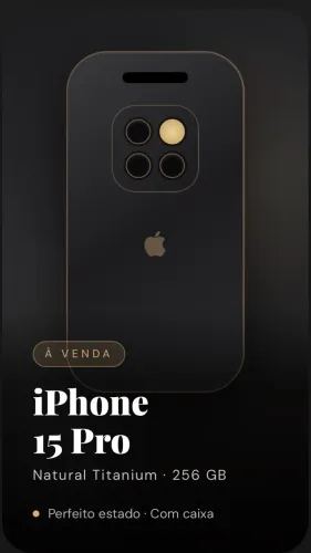 iPhone 15 PRO . Natural Titanium . 256 gb
