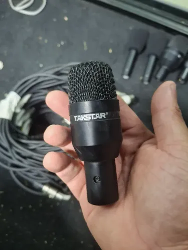 Kit microfone takestar para bateria