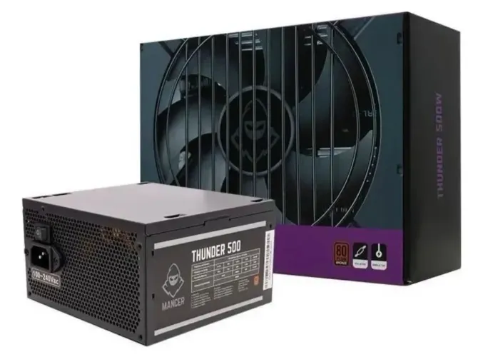 Fonte  Real ATX Mancer THUNDER 500W 80 PLUS Bronze PFC ATIVO