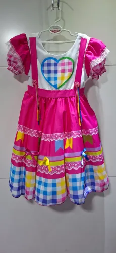 Vestido de festa junina tamanho 8