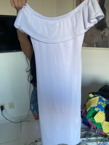 Vestido Branco Simples