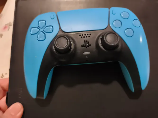 Controle azul PS5