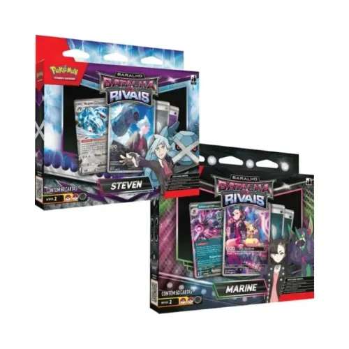 2x Baralhos de Batalha - Marine e Steven - Pokémon TCG