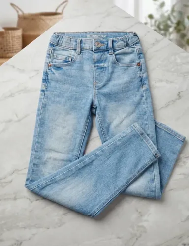 Calça Jeans Infantil Skinny | Azul Clara