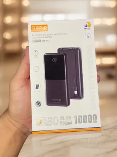 Carregador Portátil Power Bank 10000Ah BTE-35 A?Gold an13
