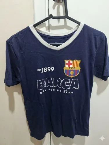 camiseta barcelona infantil oficial licenciada 12 anos