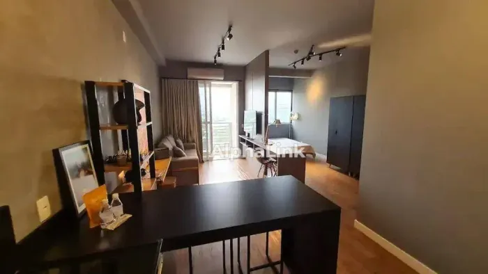 Apartamento com 1 dormitório para alugar, 49 m² por R$ 5.054,67/mês - Alphaville - Santana