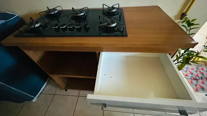 Fogão Cooktop + móvel