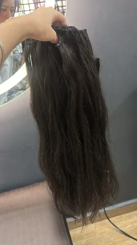 Cabelo brasileiro 300 gramas na tela 