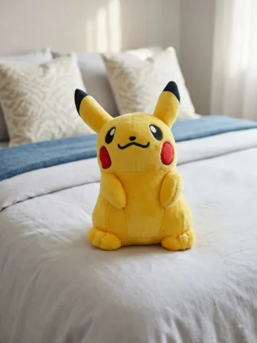 Pelúcia Pokemon Pikachu 24 Cm- Desenho Animado Amarelo