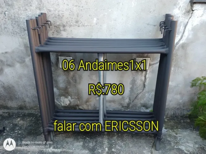 De: Camaçari, : Vendo 06 peças de Andaimes de 1X1 R$780,00