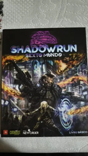 Livro básico RPG shadowrun sexto mundo