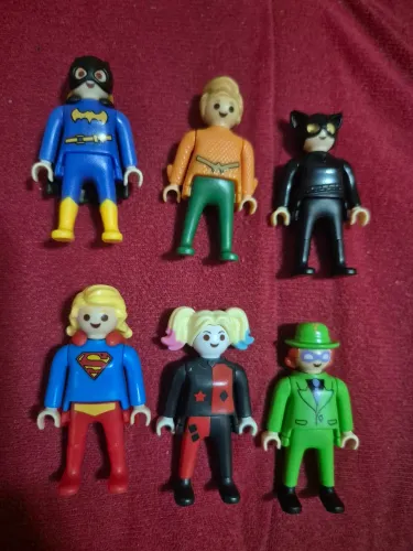 Bonecos DC playmobil kinder ovo