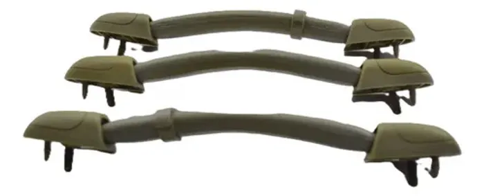 Kit Com 3 Puxador Alça Teto Pqp Jac J3 2011 Original Cinza-escuro