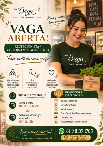 RECEPÇÃO DE CLIENTE/ATENDIMENTO