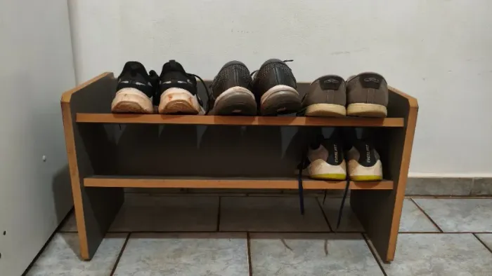 Sapateira Baixa em MDF - 9 Pares - Ideal para Hall de Entrada