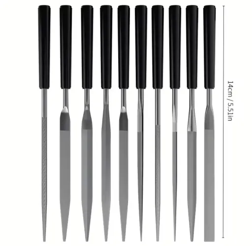 Conjunto de limas de metal 10 peças
