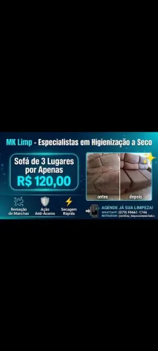 PROMOÇÃO LAVAGEM A SECO DE ESTOFADOS EM GERAL