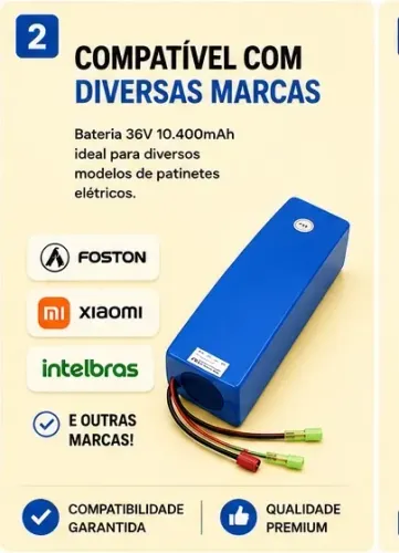 Bateria patinete 10.4ah (nova)