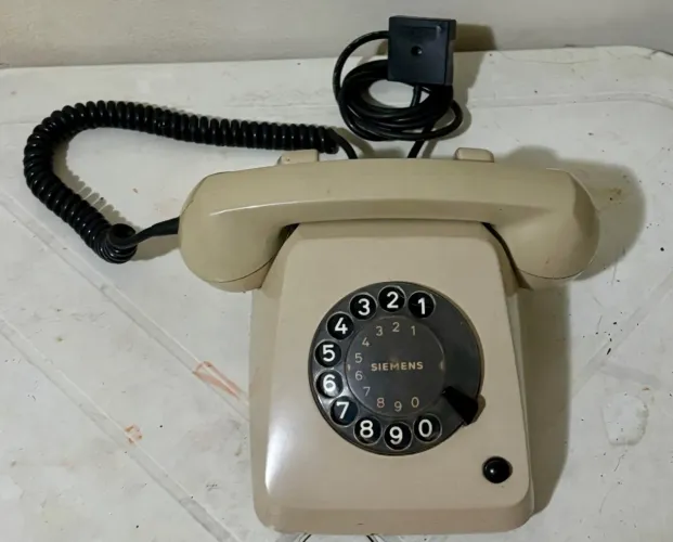 Telefone Antigo Disco Siemens