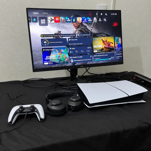 Kit gamer PS5+MONITOR+HEADSET
