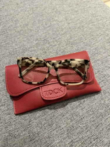Armação de óculos TDCK original + estojo em couro legítimo
