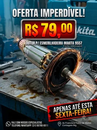 Rotor/induzido esmerilhadeira makita