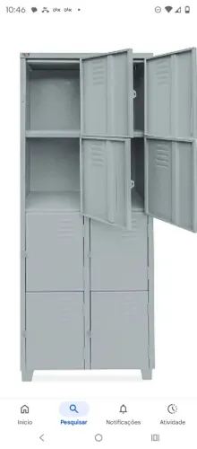 ROUPEIRO ACO VESTIARIO 8NPTS PEQ AVISTA NOVO 1.450.00 ZAP *