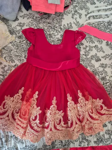 Vestido luxo vermelho- 1 ano