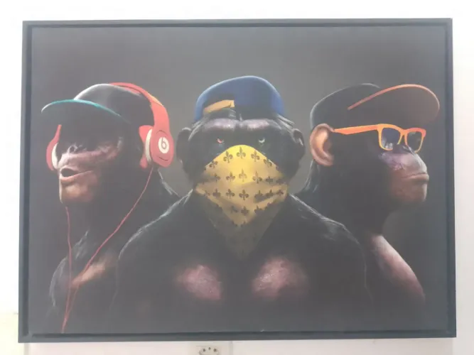 Quadro macacos 