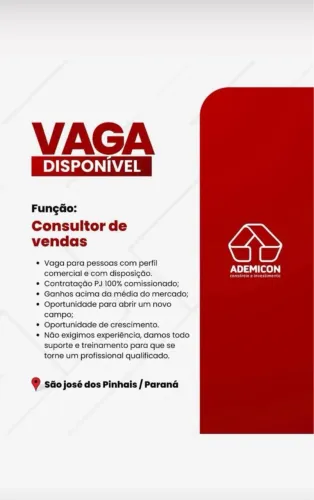 Consultor de Vendas