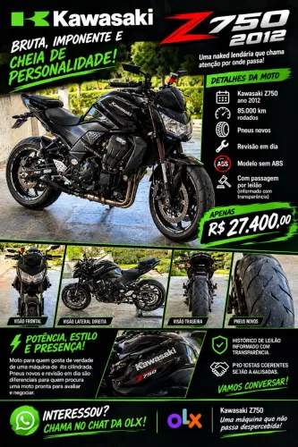 Kawasaki Z 750 2012