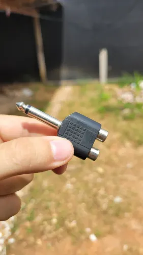 Adaptador P10 para guitarra, violão, teclado, microfone