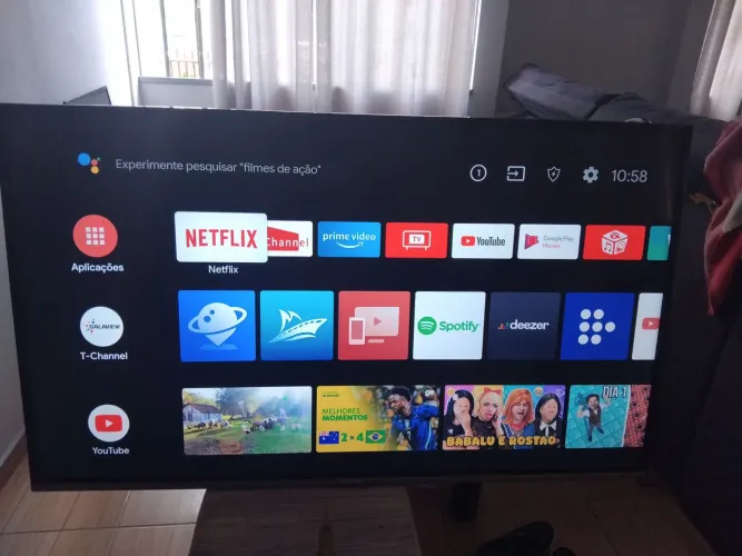 Tv smart 50" polegadas semp tcl Android funcionando perfeitamente