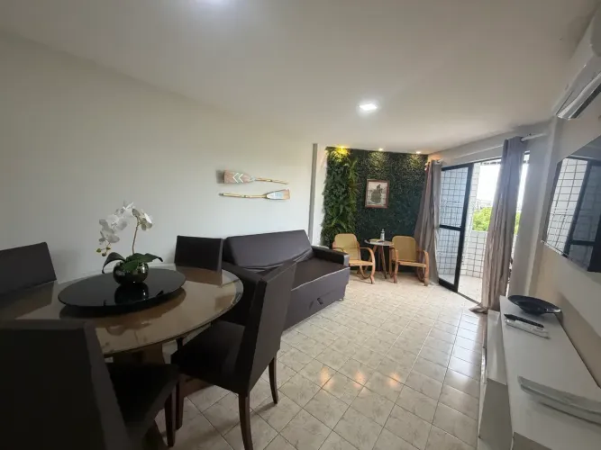Flat reformado e mobiliado com vista mar em Intermares / Ponta de Campina