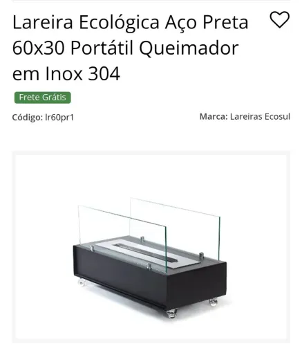 Lareira ecológica 