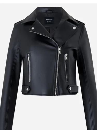 Jaqueta de couro Renner