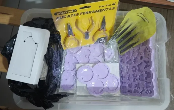 Materiais para artesanato em resina epóxi