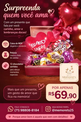 Kit bombom dia dos namorados 