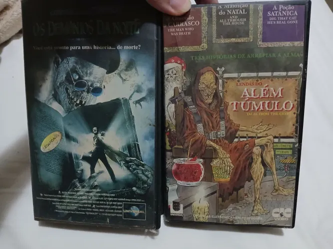 Vhs contos da cripta demonios da noite + lendas do além do tumulo