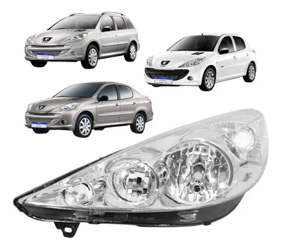 Farol Peugeot 207 2008 2009 2010 2011 2012 2013 2014 2015 Le Esquerdo