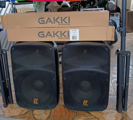2- Caixas de som Staner de 15 polegadas
