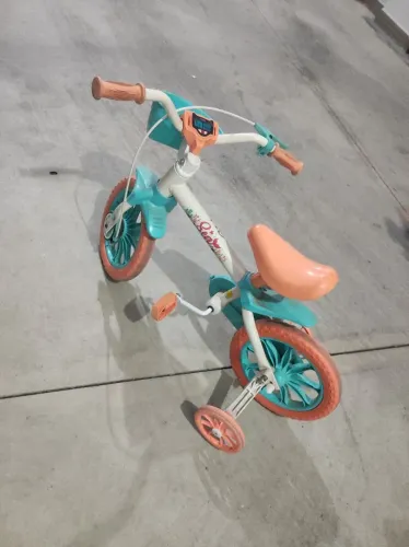 Bicicleta Bike Infantil Nathor Aro 12 Sea Cor Laranja e Azul