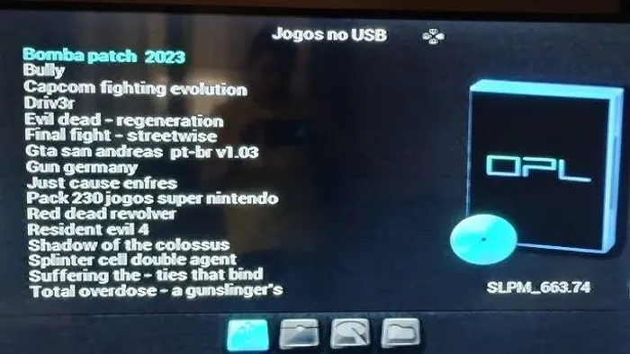 Vendo USB com jogos de PS2