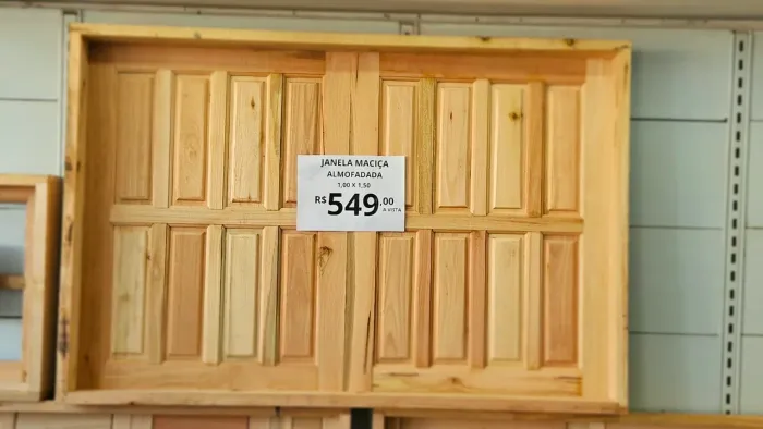 Janela Madeira Maciça 100 X 150 (ENTREGAMOS EM TODA A REGIÃO METROPOLITANA)