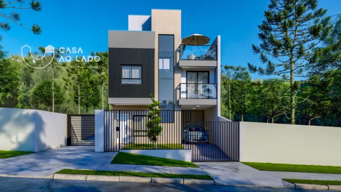 Sobrado 141m² com 3 quartos - Campina do Siqueira - Curitiba/PR
