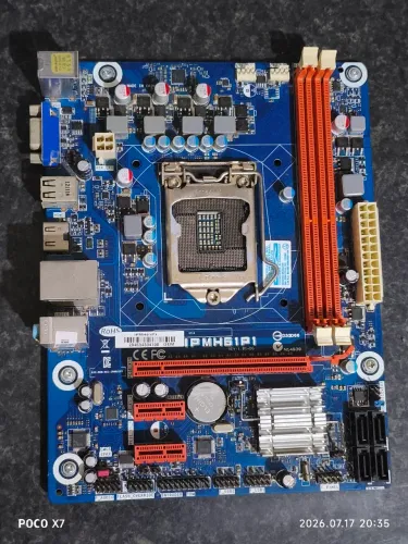 Placa mãe com defeito, modelo ipmh61p1