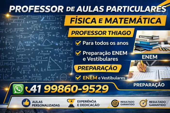 Aulas de matemática e física 