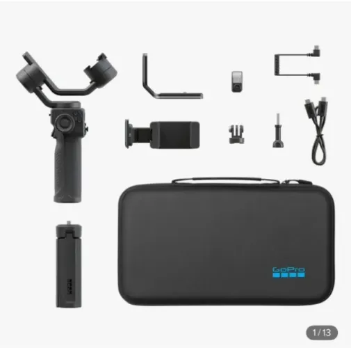 Estabilizador Gimbal GoPro Fluid Pro AI (Com Rastreamento AI, LED e Case)